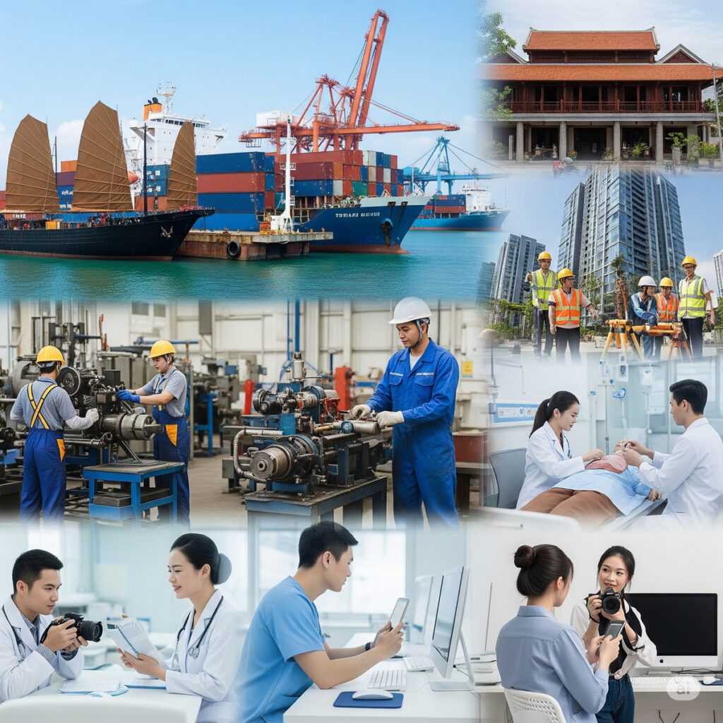 Tất cả các ngành nghề hiện nay phổ biến tại Việt Nam