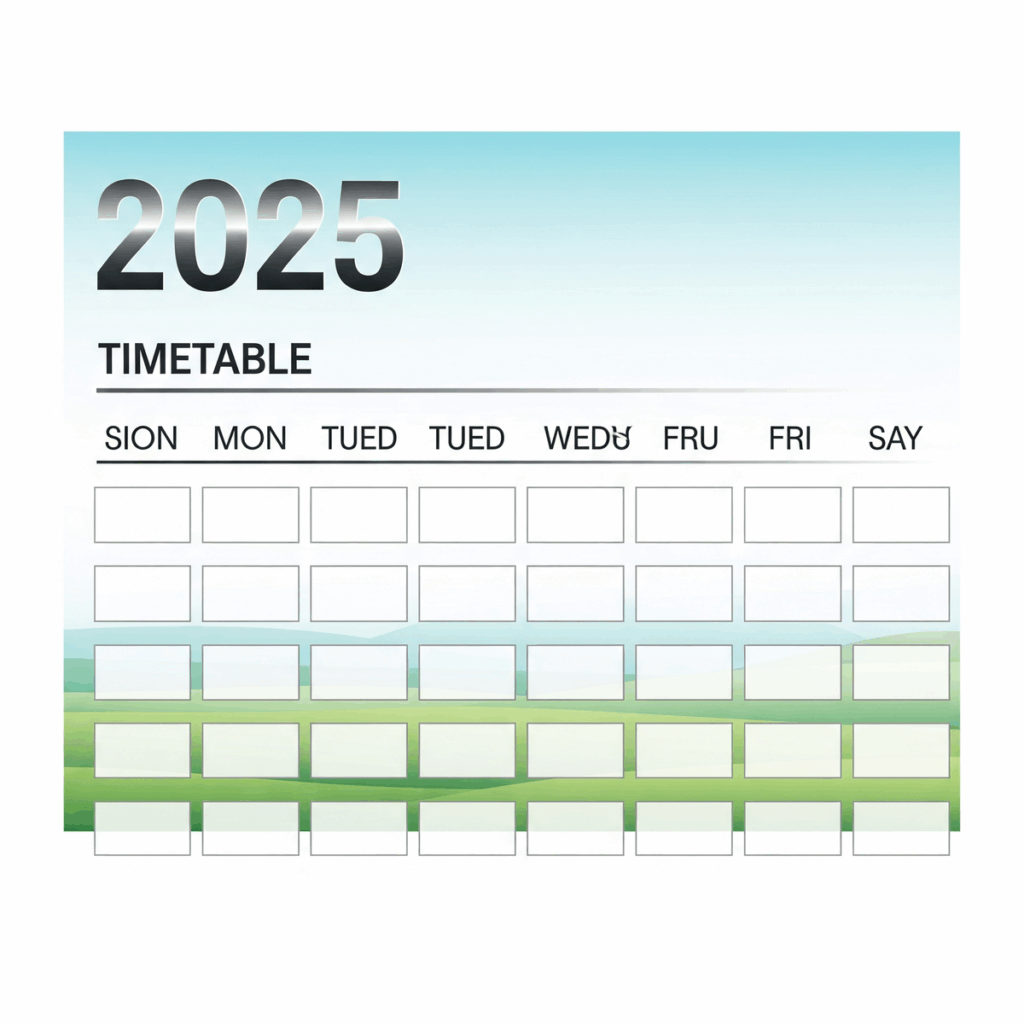 Thiết kế thời gian biểu