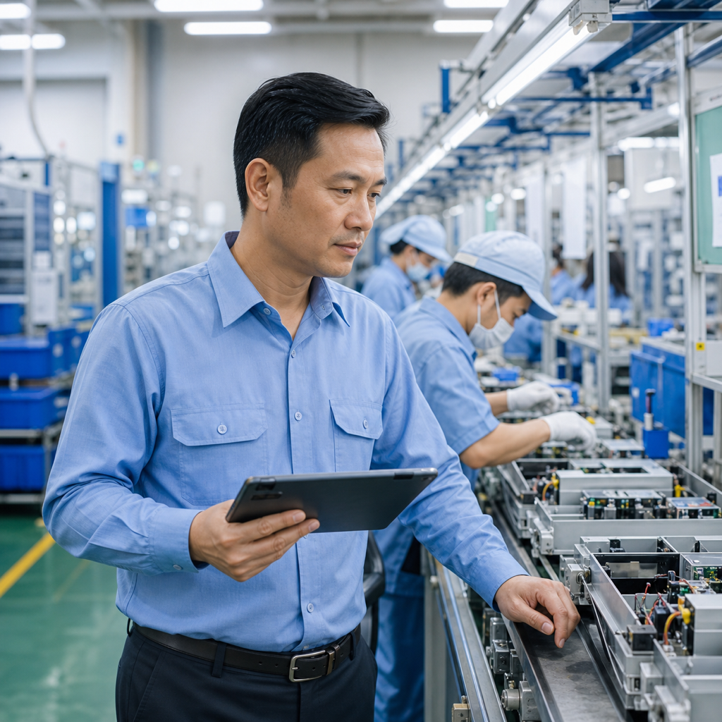 Quản lý sản xuất nhà máy Vĩnh Phúc